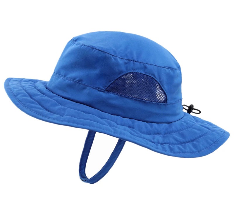Connectyle Kids UPF 50+ Bucket Sun Hat UV Sun Protection, Blue, 2-6T - Image 1